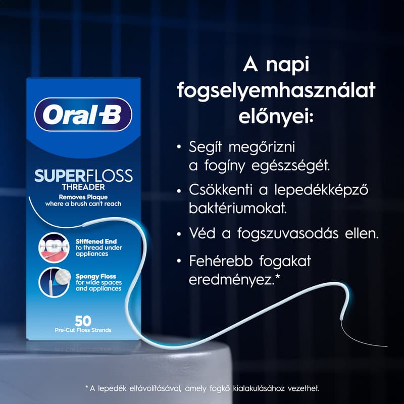 Oral-B Super Fogselyem, Előre Vágott Szál, 50 db