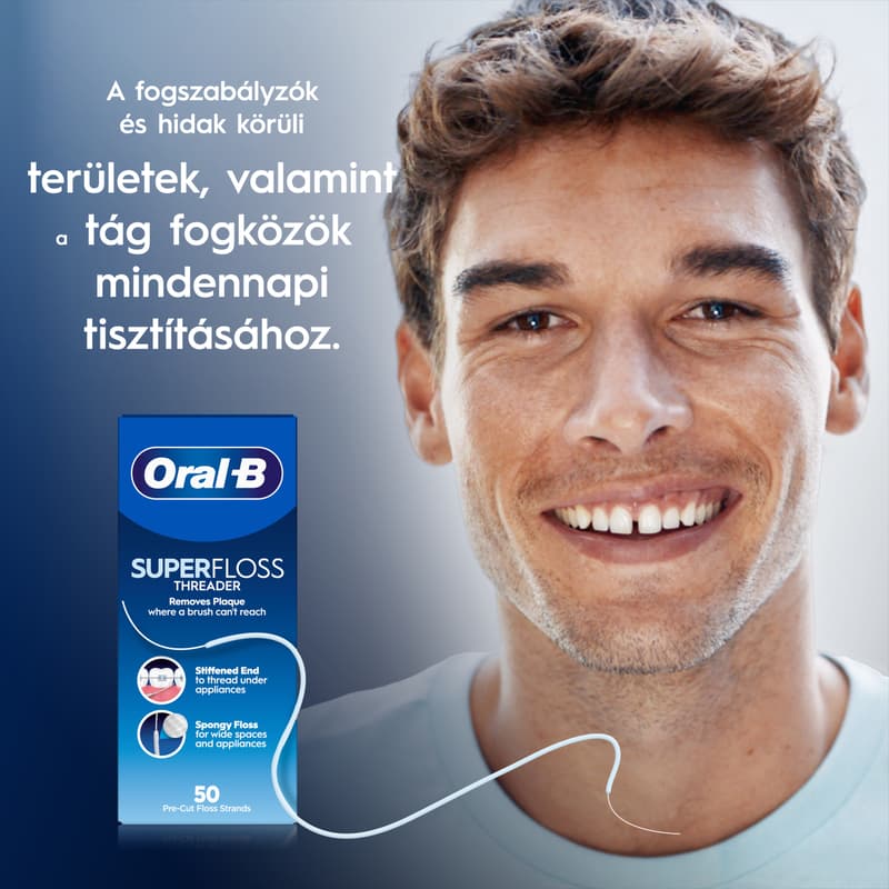 Oral-B Super Fogselyem, Előre Vágott Szál, 50 db