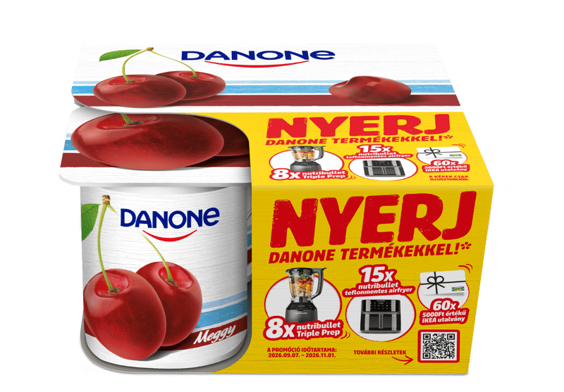 Danone Meggyízű, élőflórás, zsírszegény joghurt (4x125g)