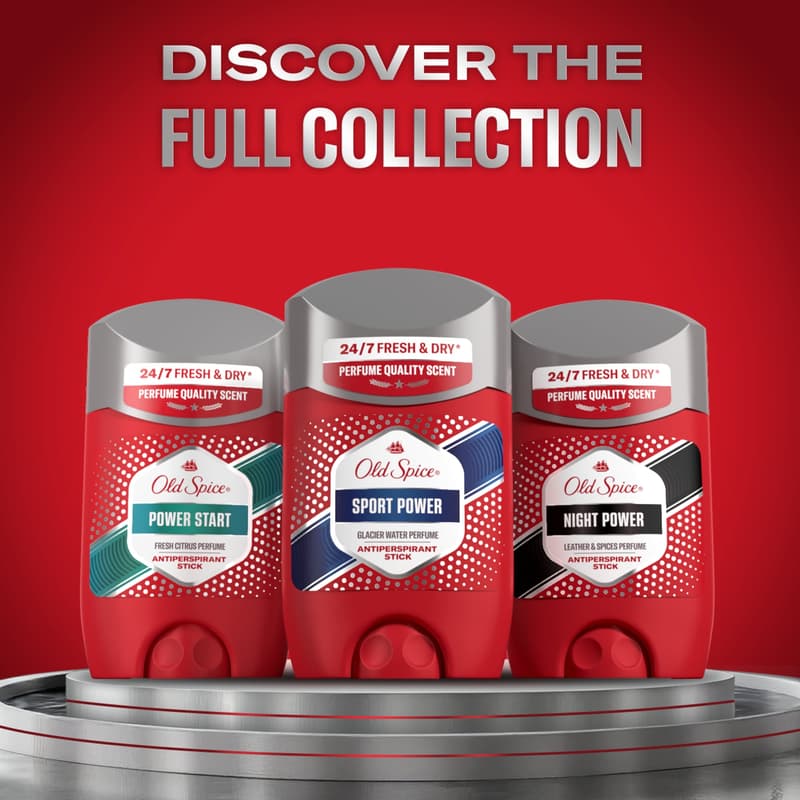 Old Spice Sport Power Izzadásgátló Stift, 50 ml