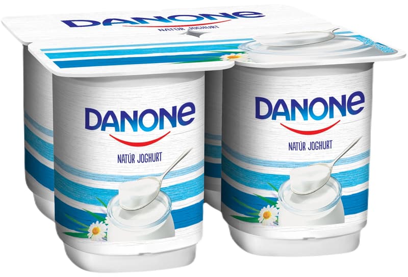 Danone natural yogurt 4 x 140g