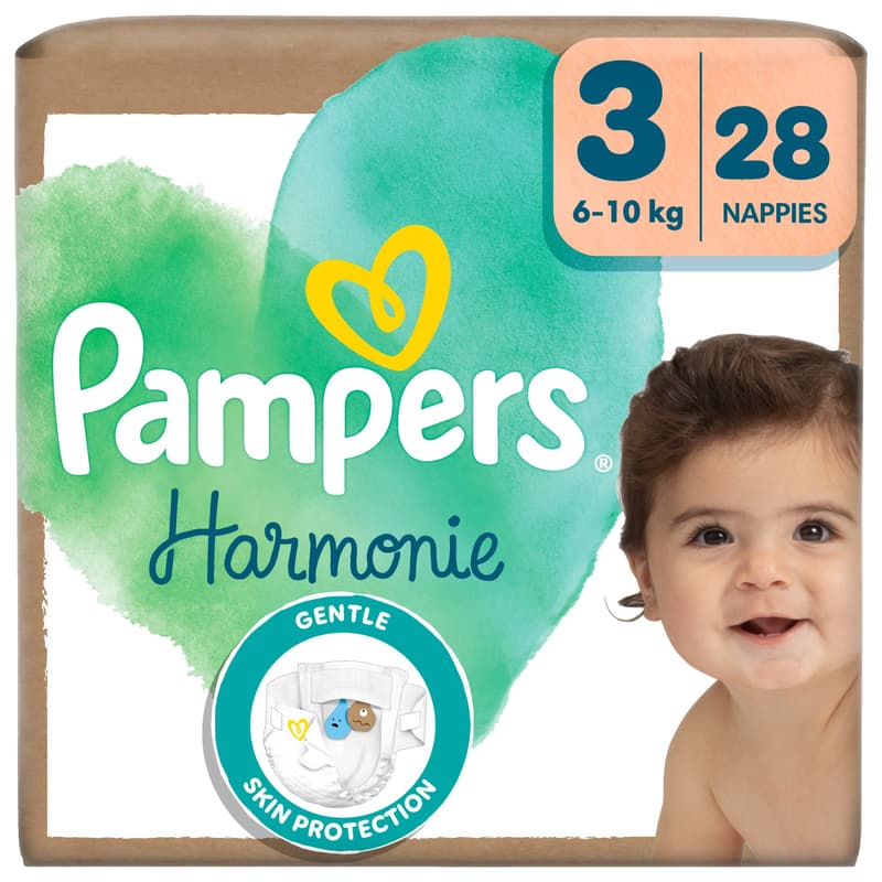 Pampers Harmonie Pelenka, Méret: 3 (6-10 kg) 28 db