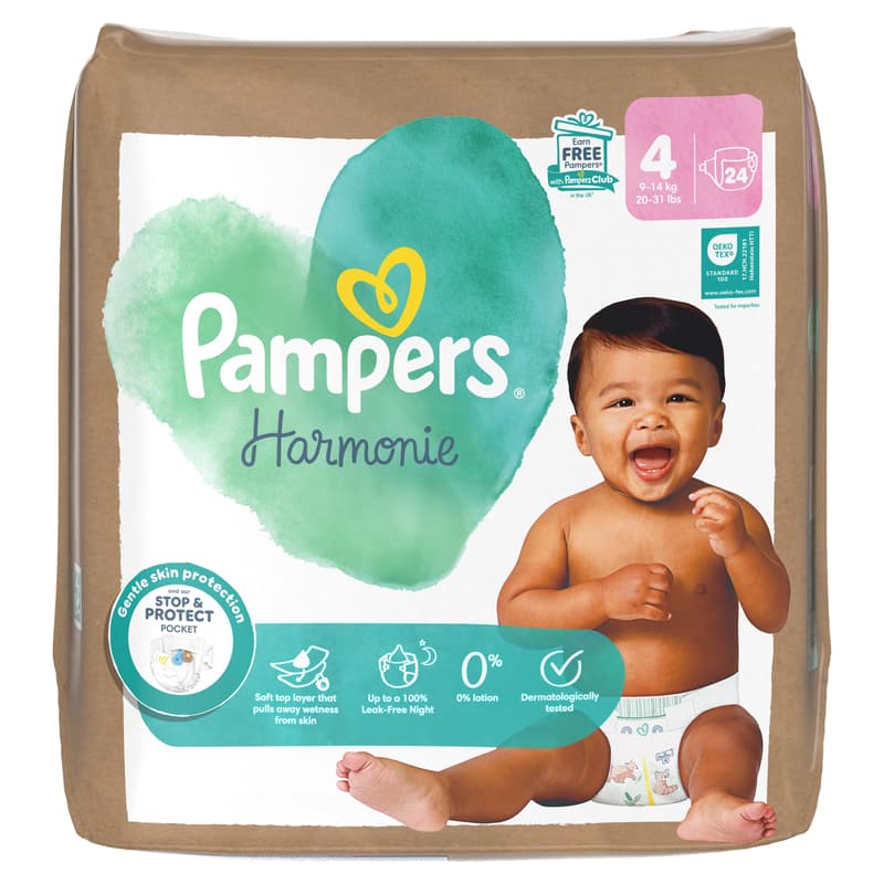 Pampers PureP Diaper Value Pack S4 24CT