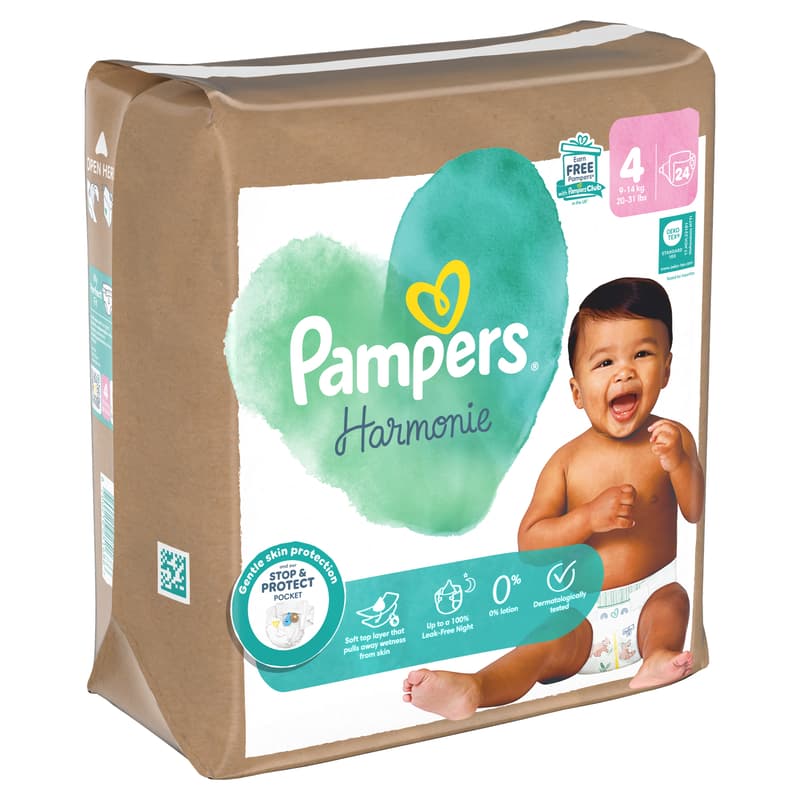 Pampers PureP Diaper Value Pack S4 24CT