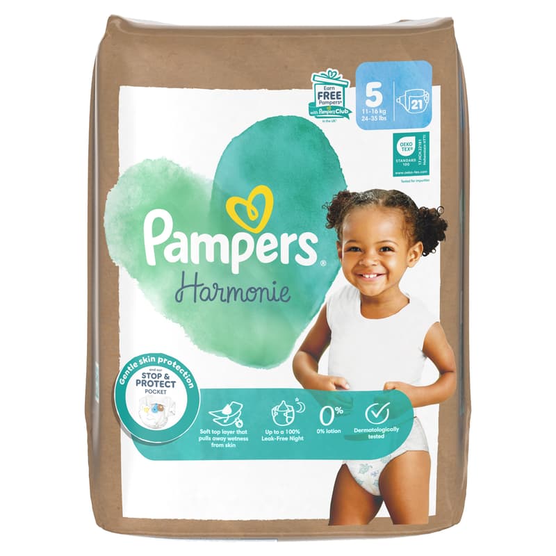 Pampers PureP Diaper Value Pack S5 21CT