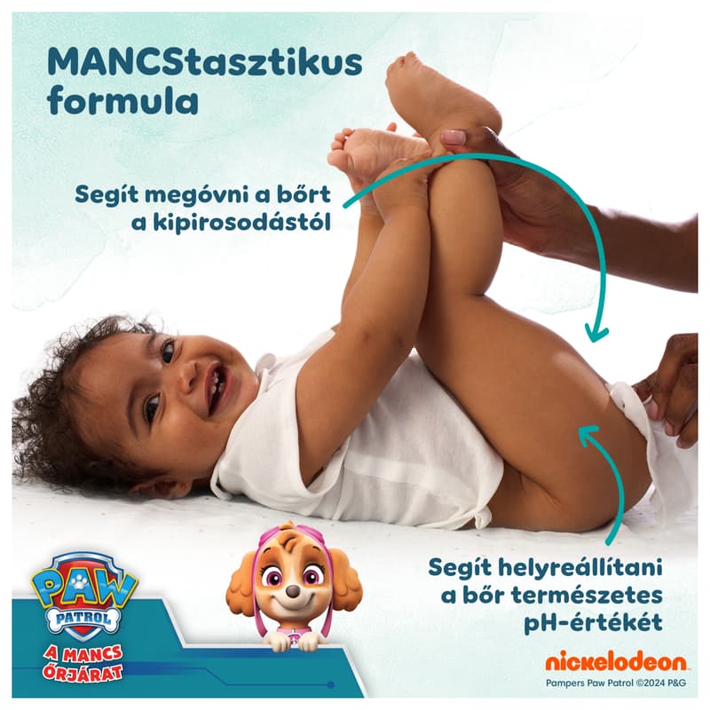 Pampers Harmonie Nedves Törlőkendő Aqua Mancs Őrjárat, 9x48 db