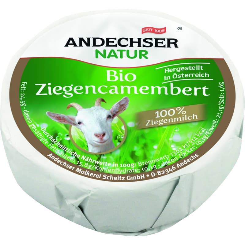 Andechser organic camembert cheese