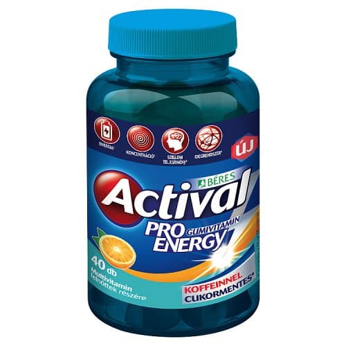 Actival Pro Energy sugar-free gummy vitamins orange 40 pcs
