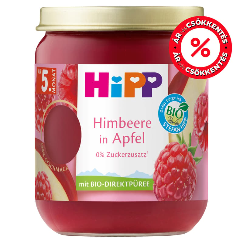 Hipp BIO Raspberry in apple, from 5 months