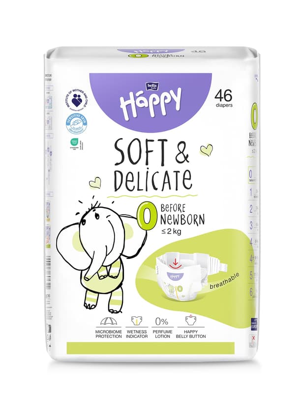 Bella Baby Happy Before Newborn disposable diapers, size: 0 (<2kg)
