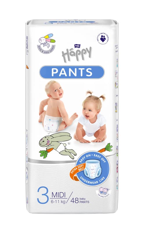 Bella Baby Happy Pants Midi disposable diaper, size: 3, (6-11kg)
