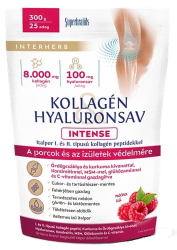 Interherb Collagen&Hyaluronic Acid Cartilage-building drink powder INTENSE Raspberry flavor