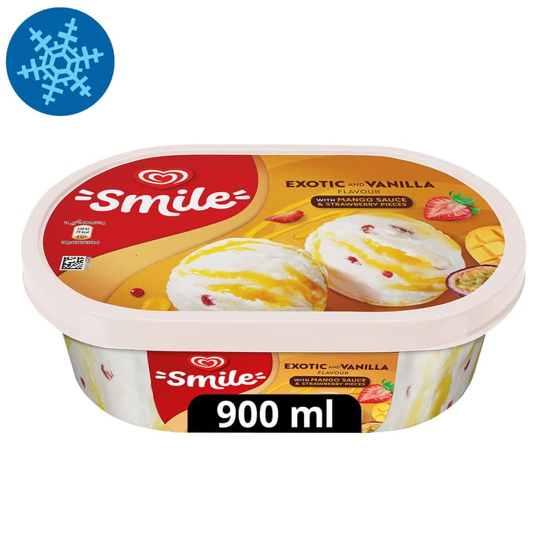 ALGIDA SMILE Ice Cream Exotic&Vanilla 900ml