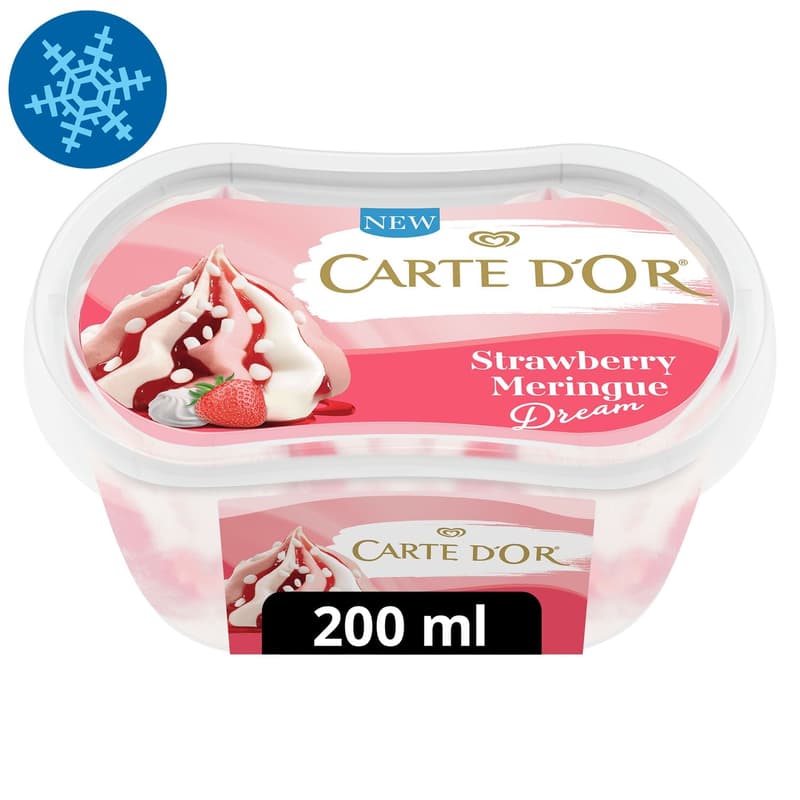 CARTE D'OR Mini Ice Cream Strawberry-Meringue 200ml