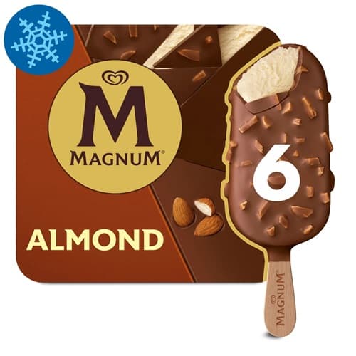 MAGNUM Multipack Ice Cream Almond 6x100ml