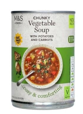 Marks & Spencer Food Chunky Vegetable Soup with Potatoes & Carrots 400g