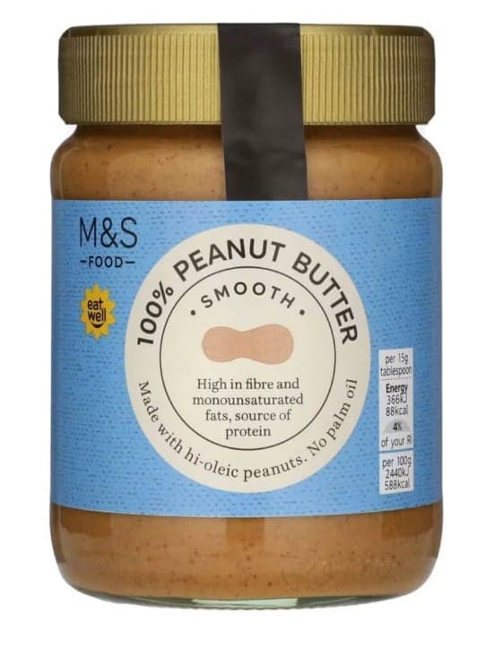 Marks & Spencer Food 100% Peanut Butter Smooth 340g