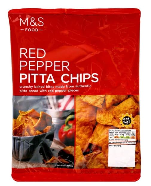 Marks & Spencer Food Red Pepper Pitta Chips 200g