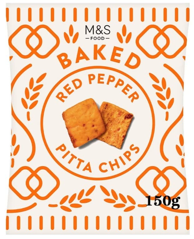 Marks & Spencer Food Red Pepper Pitta Chips 200g