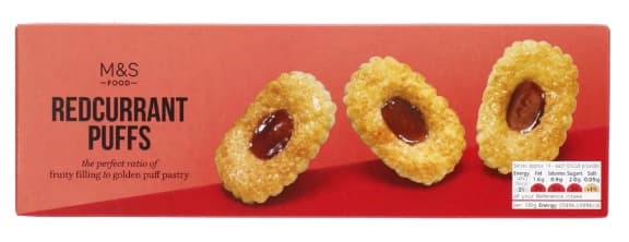 Marks & Spencer Food Redcurrant Puffs 100g