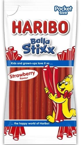 HARIBO Balla Stixx Strawberry gummy candy 80g