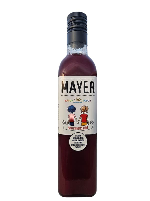 Mayer Strawberry Syrup (fibrous)