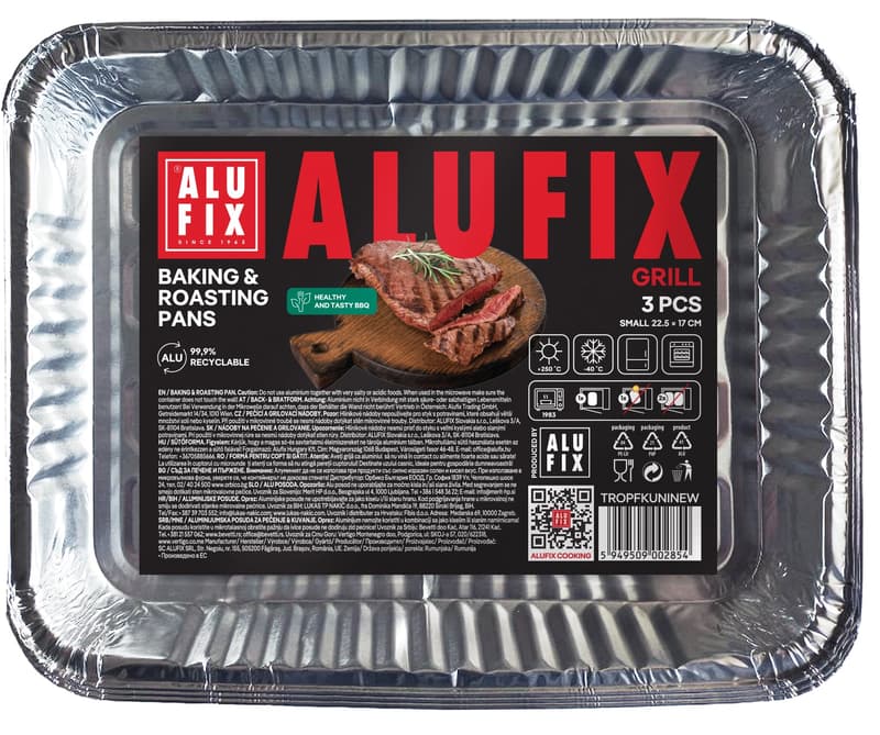 ALUFIX Baking & roasting pans small 3 pcs