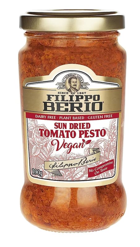 Filippo Berio Red Vegan Sun Dried Tomato Pesto