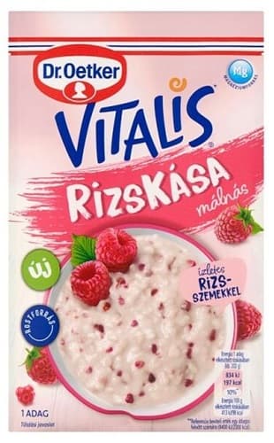 Dr. Oetker Vitalis Rizskása alappor málnás