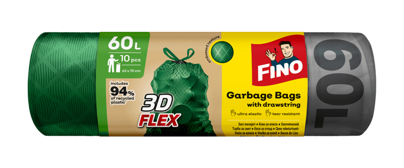 Fino 3D FLEX 60l/10db szemeteszsák