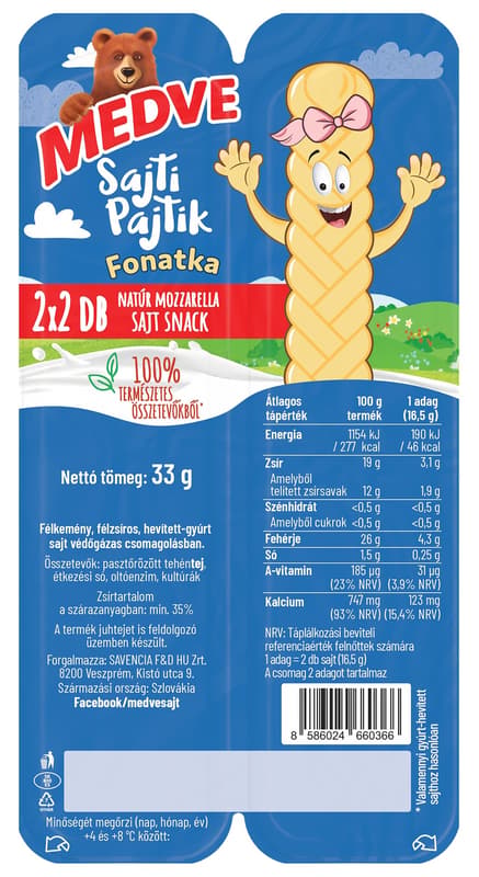 Medve Sajti Pajtik Fonatka Cheese