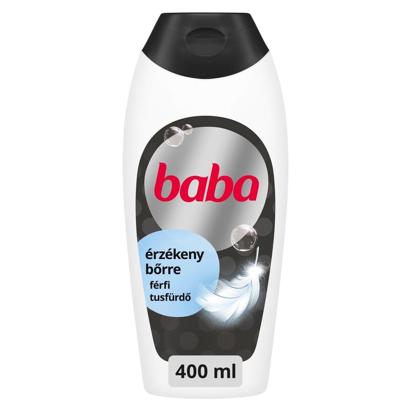 Baba 3in1 férfi tusfürdő érzékeny bőrre, 400 ml