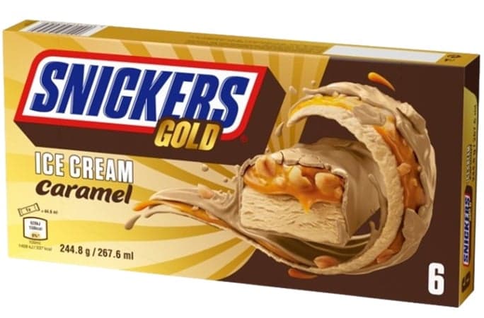 SNICKERS Gold ice cream bar multipack 6-pack
