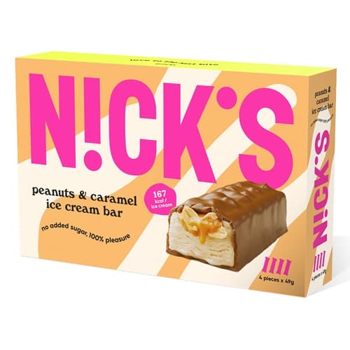 Nick's mogyorós-karamellás jégkrém szeletek
