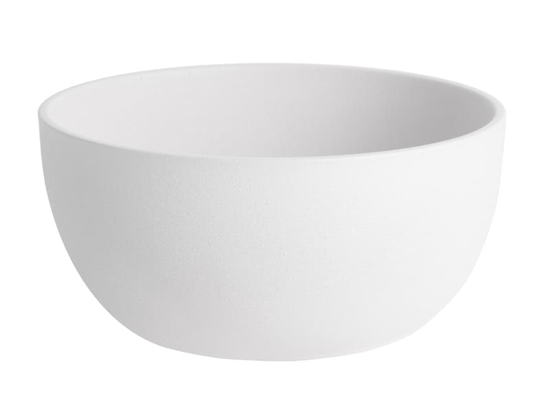 CERAMIC FLOWER BOWL, BASEL , WHITE
