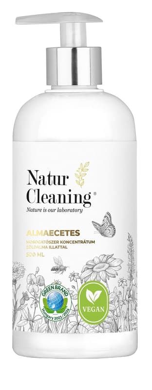 Naturcleaning Dishwashing Liquid Concentrate with Apple Cider Vinegar Green Apple