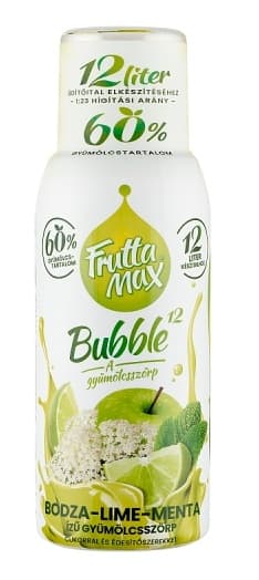 FruttaMax Bubble12 Elder-lime-mint flavored fruit syrup
