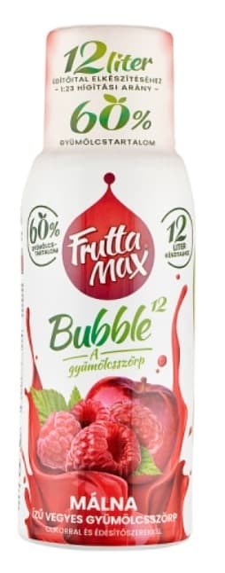 FruttaMax Bubble12Raspberry flavored mixed fruit syrup