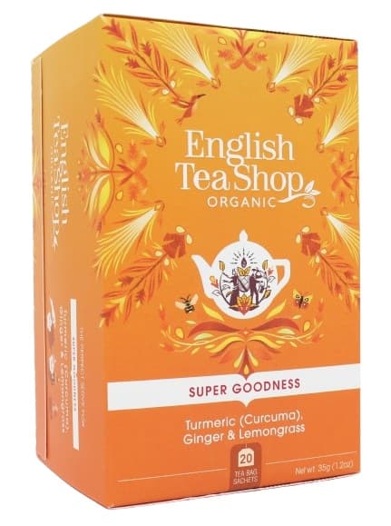English Tea Shop Kurkumás Gyömbér, citromfű bio tea