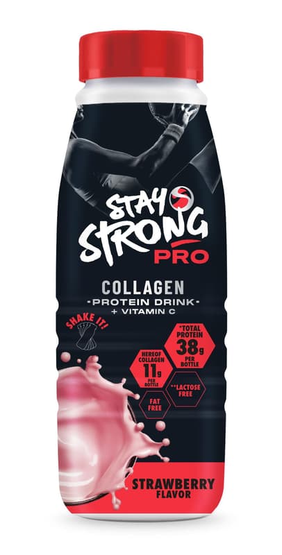 Stay Strong UHT Strawberry Collagen Protein Drink