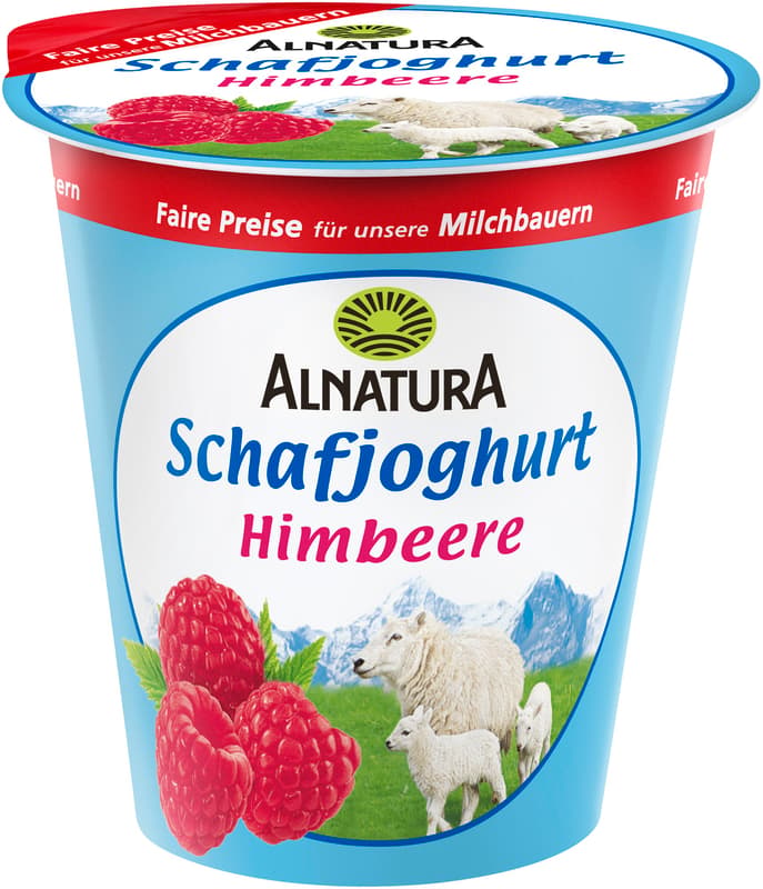 Alnatura bio juhjoghurt málnával