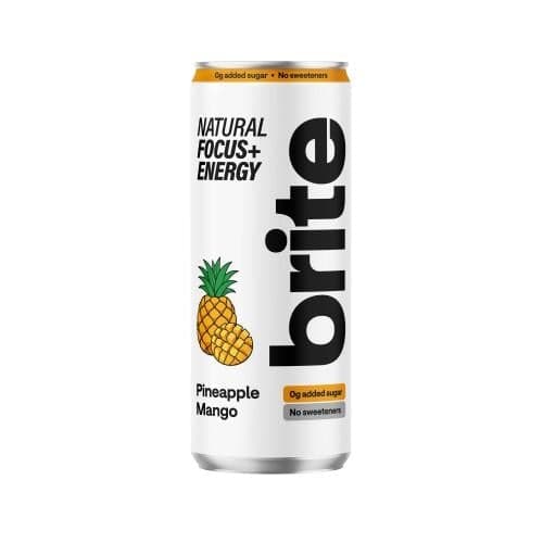 Brite Natural Energy Drink energia szénsavas ital, ananász mangó