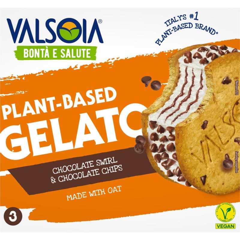 Valsoia Oat Based Chocolate Swirl Icecream Cookie