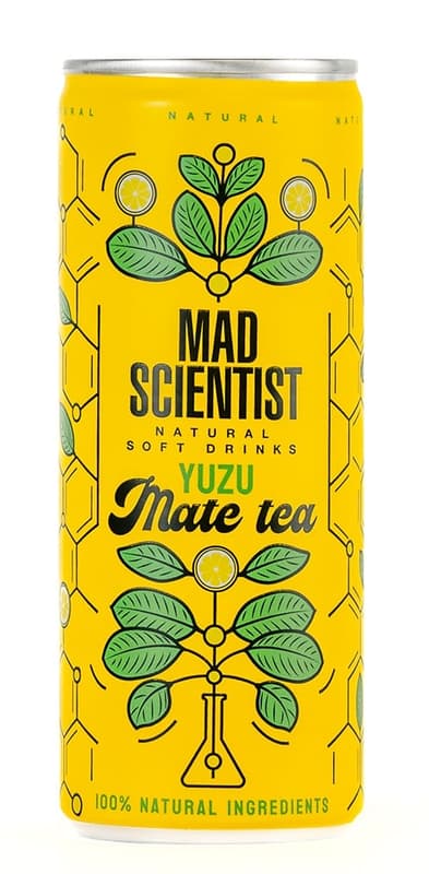 Mad Scientist - Yuzu Mate Tea - Koffeines Mate tea üditő yuzuval