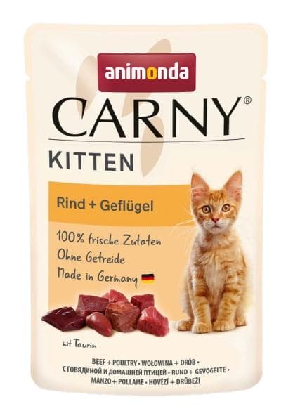 Animonda Carny Kitten alutasakos nedveseledel kölyök macskáknak, baromfikoktél