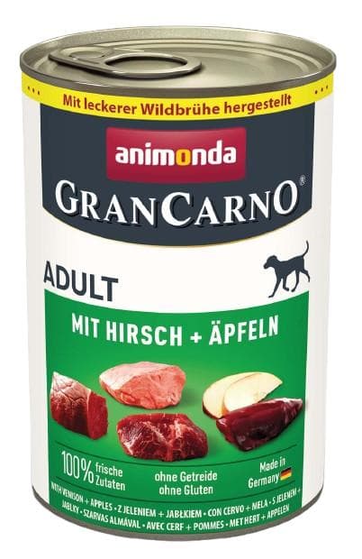 Animonda Grancarno Adult konzerv felnőtt kutyáknak, szarvas-alma