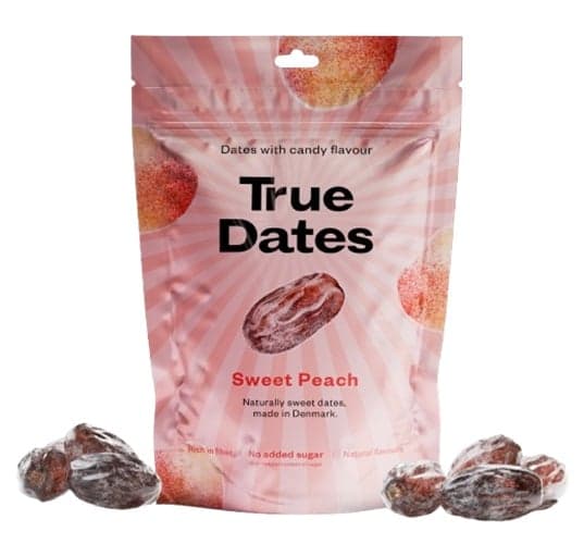 True Dates magnélküli ízesített datolya - Sweet Peach