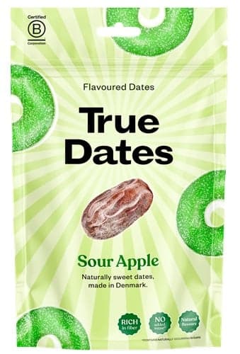 True Dates magnélküli ízesített datolya - Sour Apple