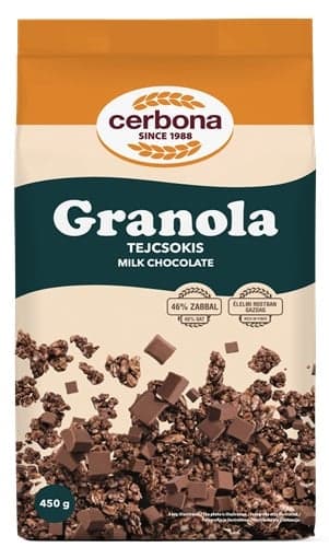 Cerbona milk chocolate granola 450g
