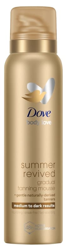 Dove Summer Revived self-tanning mousse for medium to dark skin tones, 150 ml